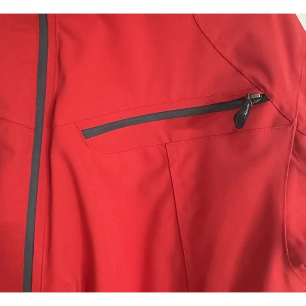 Karbon Hydrogen Ski Jacket Men Medium Red Thermore Hooded Reflective Waterproof